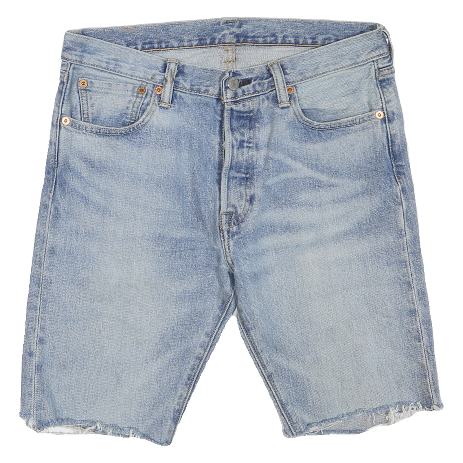 LEVI'S Mens Denim Blue Cut-Off Shorts S W30 Classic Fit Casual Style