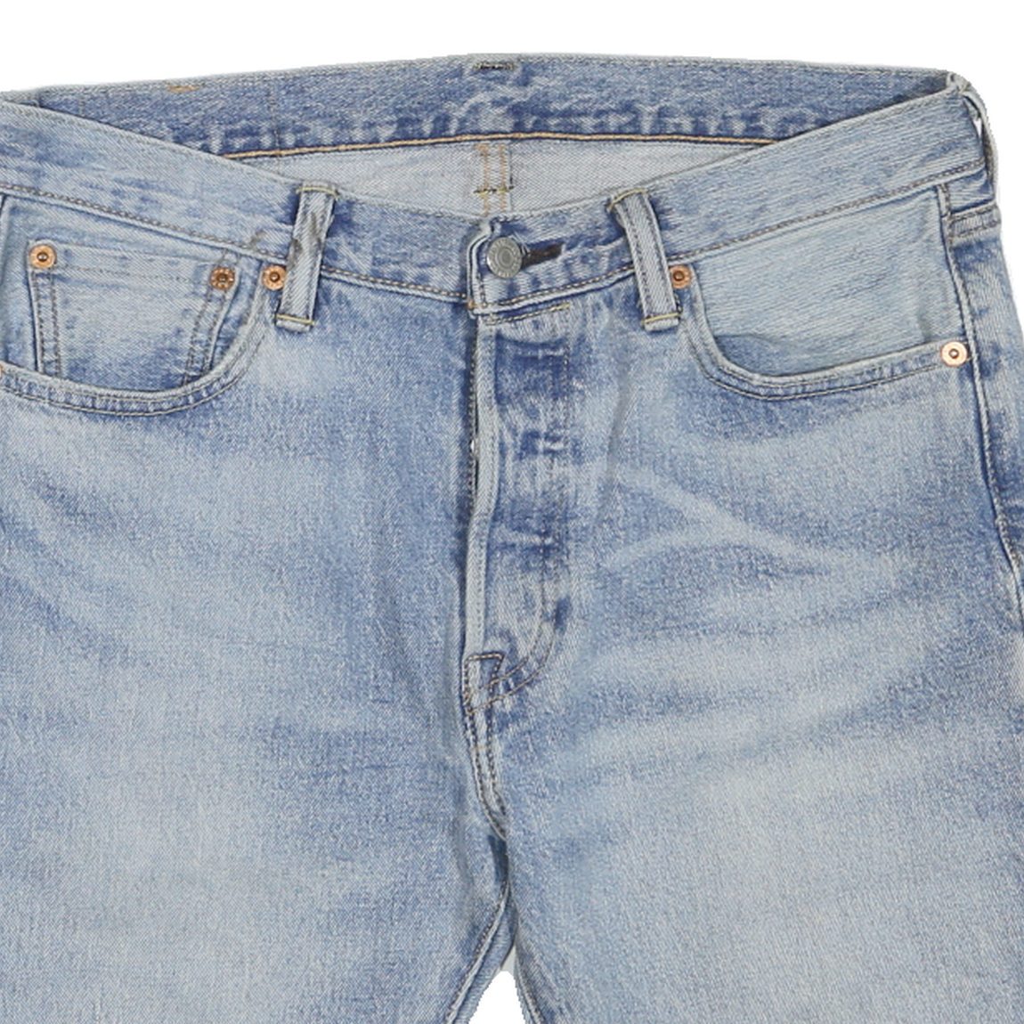 LEVI'S Mens Denim Blue Cut-Off Shorts S W30 Classic Fit Casual Style