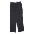 DICKIES Mens Cotton Blend Black Regular Straight Trousers W30 L31 Workwear