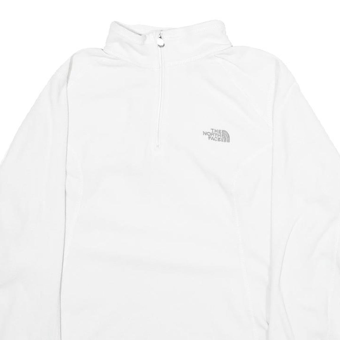 THE NORTH FACE Womens White Pullover Plain Crew Neck Basic Knit Jumper L