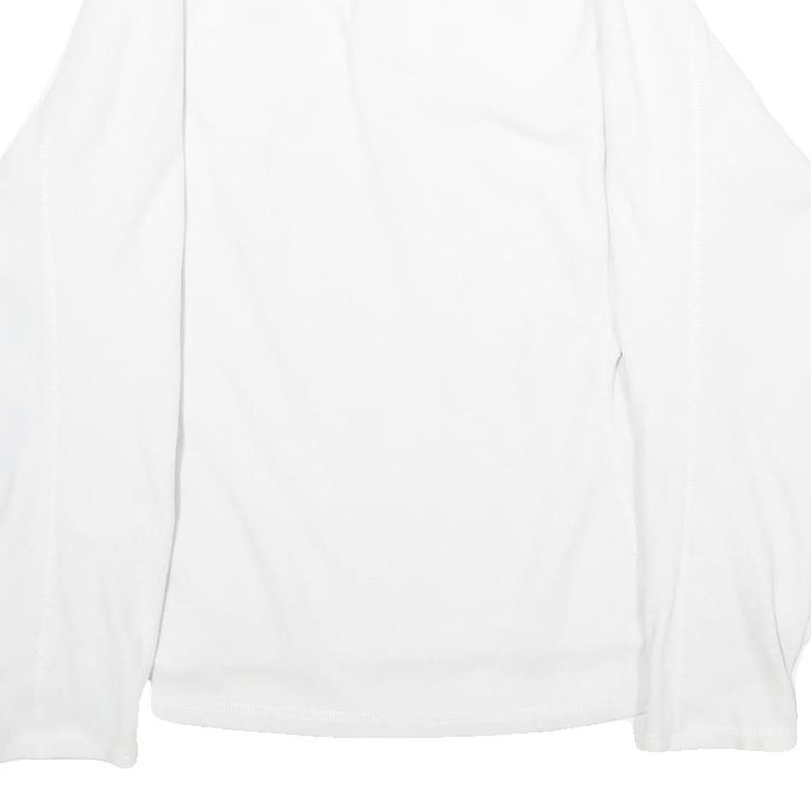 THE NORTH FACE Womens White Pullover Plain Crew Neck Basic Knit Jumper L