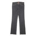 DICKIES Womens Jeans Black Slim Straight Denim Medium W29 L32 Zip Closure