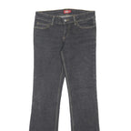 DICKIES Womens Jeans Black Slim Straight Denim Medium W29 L32 Zip Closure
