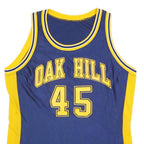 RUSSELL ATHLETIC Mens Blue & Yellow Oak Hill Graphic Jersey XL Sleeveless Crew