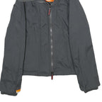 SUPERDRY Womens Black Nylon Zip Jacket S Casual Lightweight Design