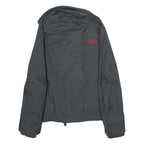 SUPERDRY Womens Black Nylon Zip Jacket S Casual Lightweight Design