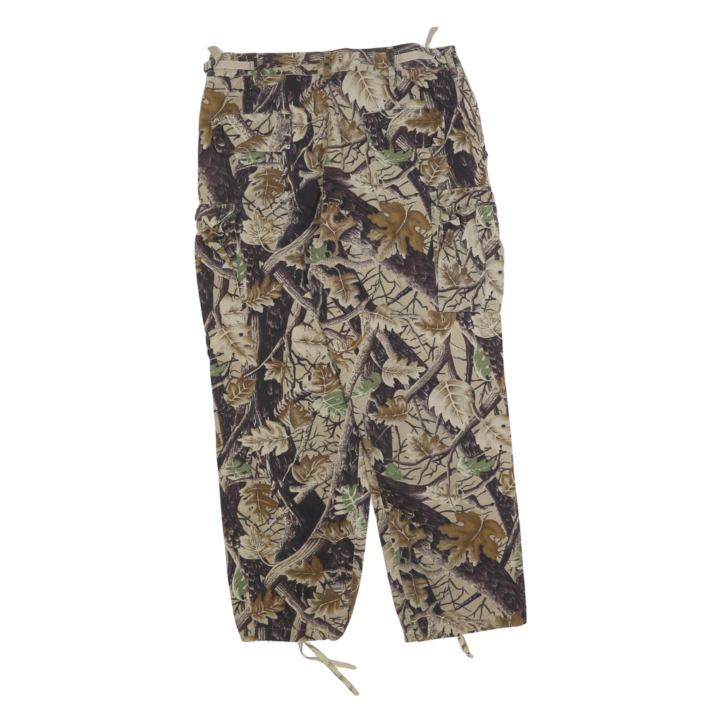 MASTER SPORTSMAN Mens Cotton Blend Beige & Brown Camouflage Regular Cargo