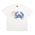POLO RALPH LAUREN Mens White Blue Graphic T-Shirt L Short Sleeve Crew Neck