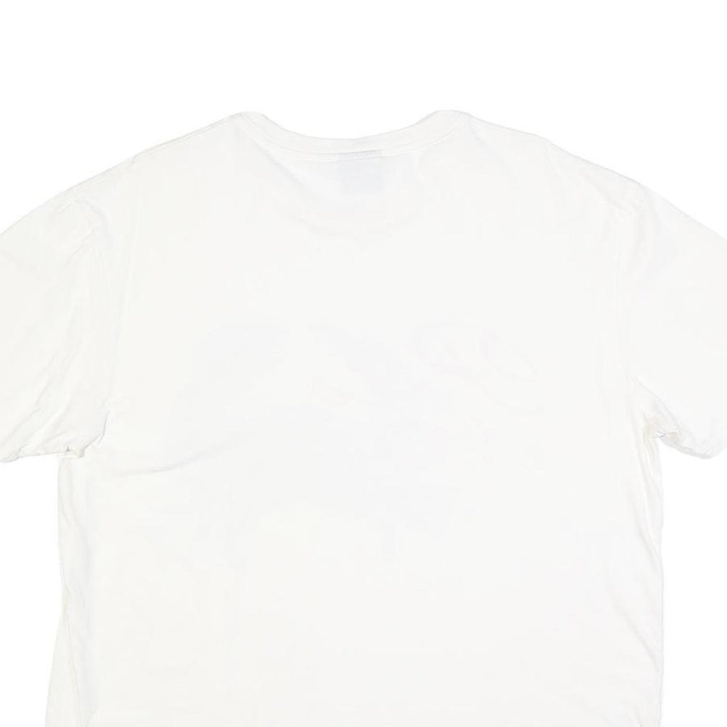 POLO RALPH LAUREN Mens White Blue Graphic T-Shirt L Short Sleeve Crew Neck