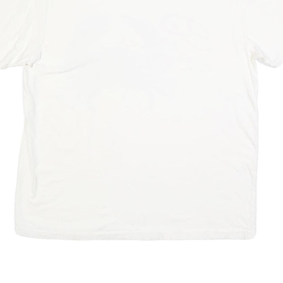 POLO RALPH LAUREN Mens White Blue Graphic T-Shirt L Short Sleeve Crew Neck