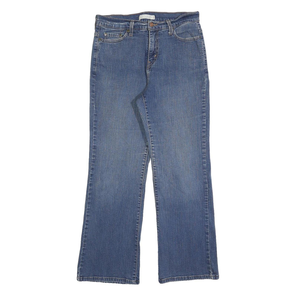 LEVI'S 512 Bootcut Womens Blue Regular Denim Medium W30 L30 Jeans Zip Closure