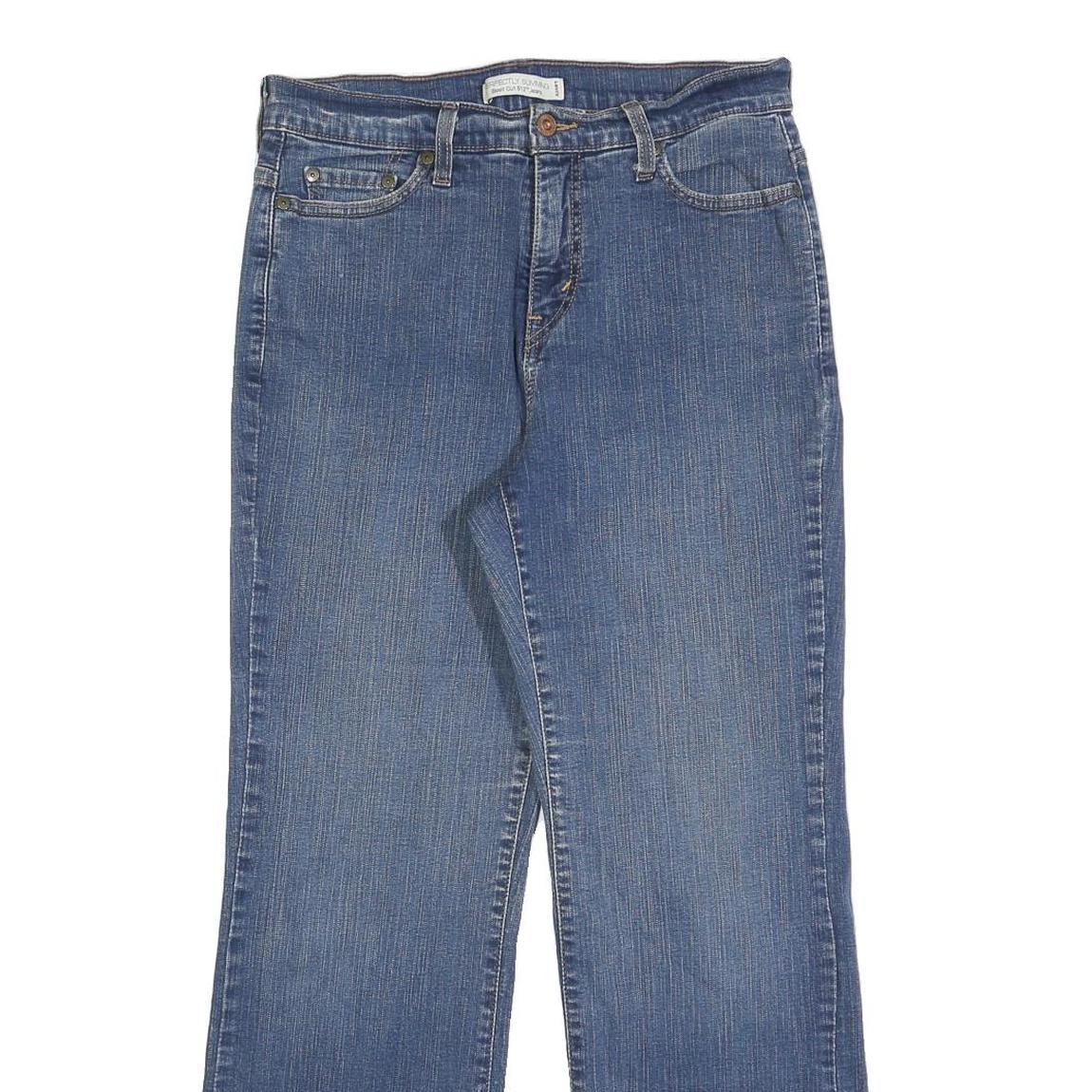 LEVI'S 512 Bootcut Womens Blue Regular Denim Medium W30 L30 Jeans Zip Closure