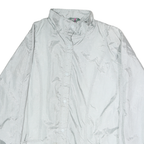 HABAND Mens White Lightweight Zip Jacket XL Polyester Plain Casual Outerwear