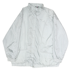 HABAND Mens White Lightweight Zip Jacket XL Polyester Plain Casual Outerwear