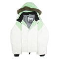BILLABONG Womens Parka Coat White Hooded XL