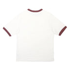 NIKE Mens White & Burgundy Oregon Graphic T-Shirt L Short Sleeve Crew Neck