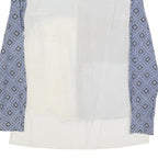 HOBBS LONDON Womens Blue & White Patterned Shirt S Long Sleeve Classic Collar