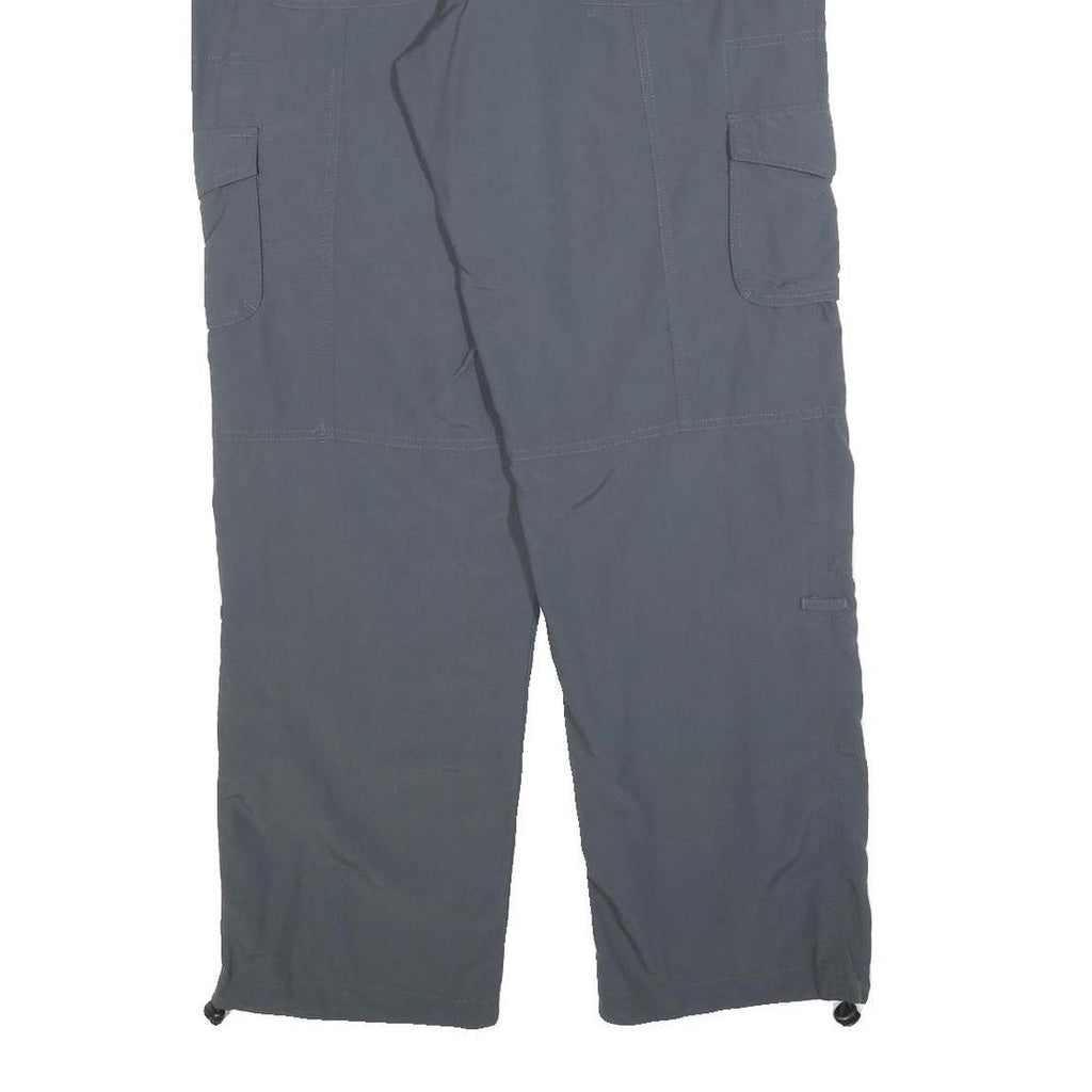MAUL Mens Polyester Blend Grey Regular Cargo Trousers W32 L30 Functional Pockets