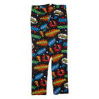 OPPOSUITS Pop Art Mens Trousers Black Regular Tapered W34 L33