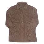 Womens Shirt Brown Collared Long Sleeve L