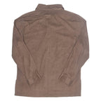 Womens Shirt Brown Collared Long Sleeve L