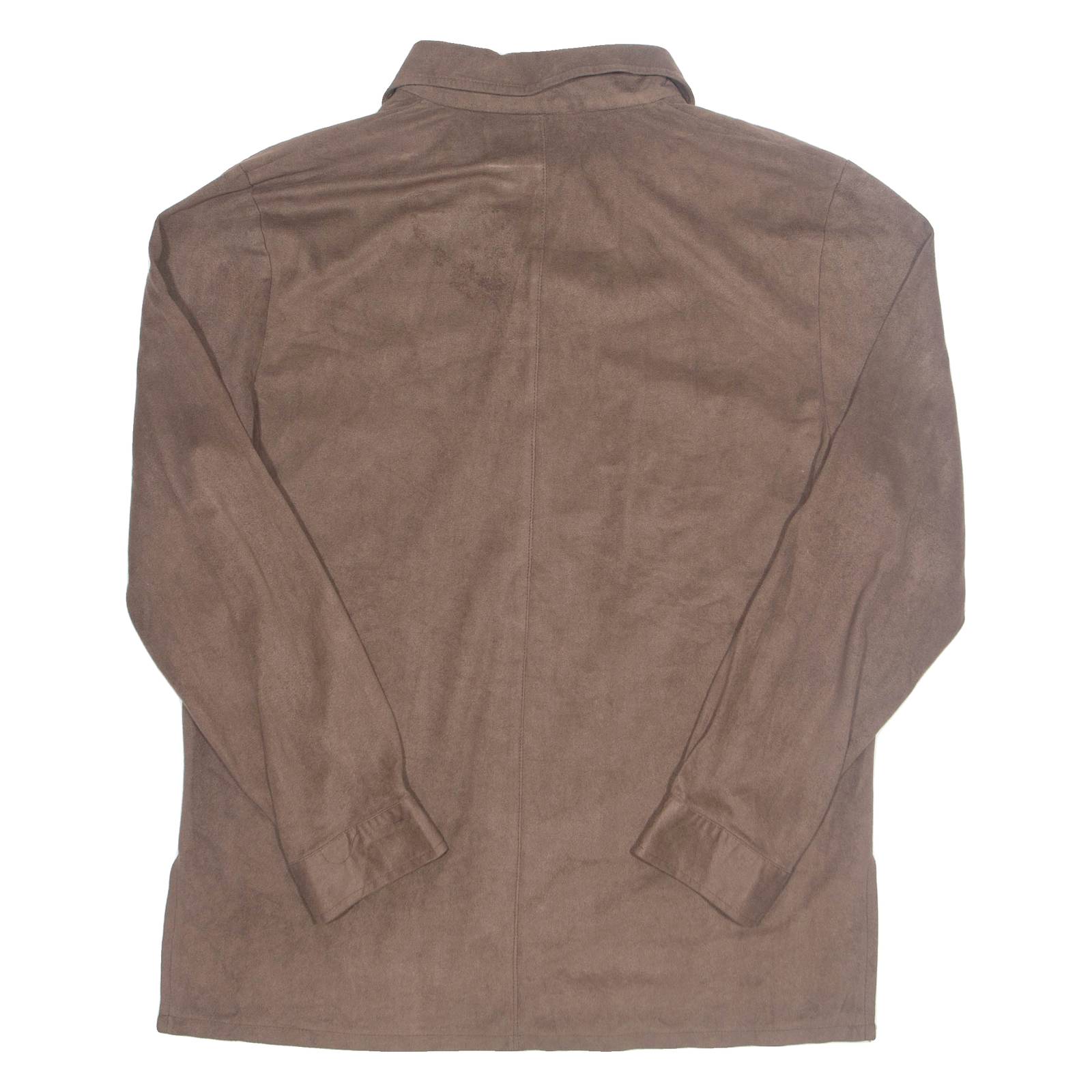 Womens Shirt Brown Collared Long Sleeve L