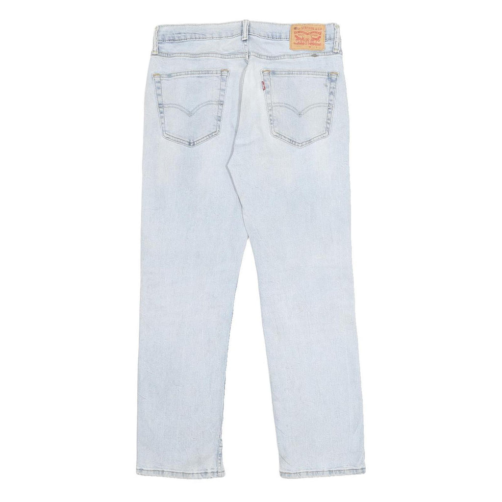 LEVI'S Mens 514 Slim Slim Fit Straight Denim Light Blue W32 L30 Classic Zip