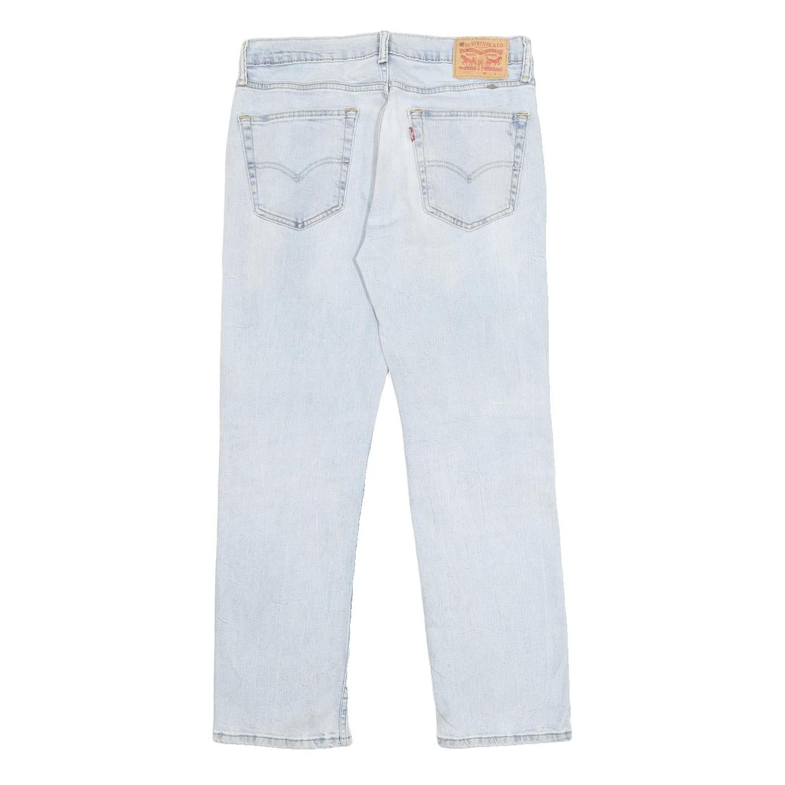 LEVI'S Mens 514 Slim Slim Fit Straight Denim Light Blue W32 L30 Classic Zip