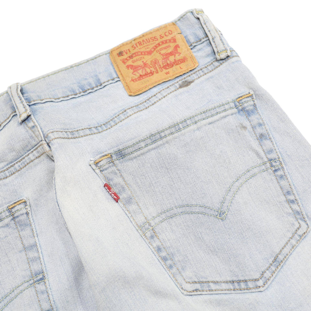 LEVI'S Mens 514 Slim Slim Fit Straight Denim Light Blue W32 L30 Classic Zip