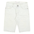 GREEN COAST Mens Shorts White Casual M W32 Cotton Blend Straight Fit Pockets