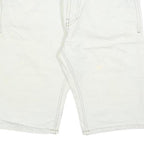 GREEN COAST Mens Shorts White Casual M W32 Cotton Blend Straight Fit Pockets