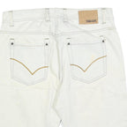 GREEN COAST Mens Shorts White Casual M W32 Cotton Blend Straight Fit Pockets