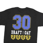 AUTHENTIC Mens Black Blue Yellow Graphic T-Shirt XL Short Sleeve Round Neck 2009