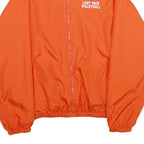 AUGUSTA SPORTSWEAR Mens Orange Zip Jacket XL Polyester Plain Lightweight Sports