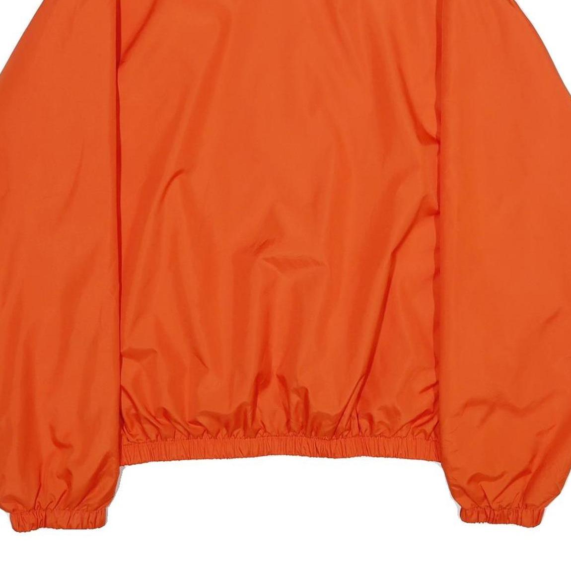 AUGUSTA SPORTSWEAR Mens Orange Zip Jacket XL Polyester Plain Lightweight Sports