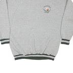 ASH CITY Mens Grey Sweatshirt L Basketball Print Crew Neck Cotton Blend Pullover