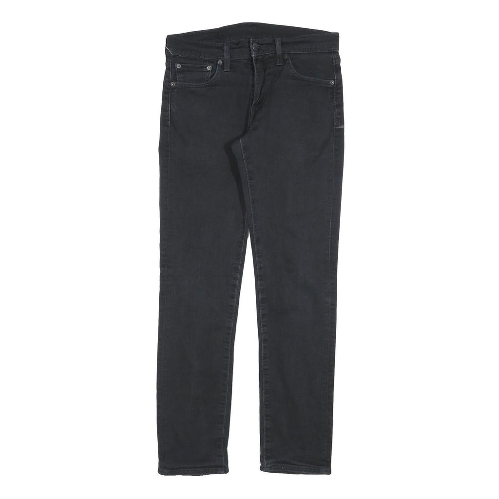 LEVI'S 511 Slim Mens Black Slim Skinny Denim W30 L32 Zip Cotton Blend Jeans