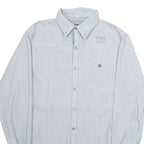 PME LEGEND Mens Shirt Grey Pinstripe Long Sleeve L