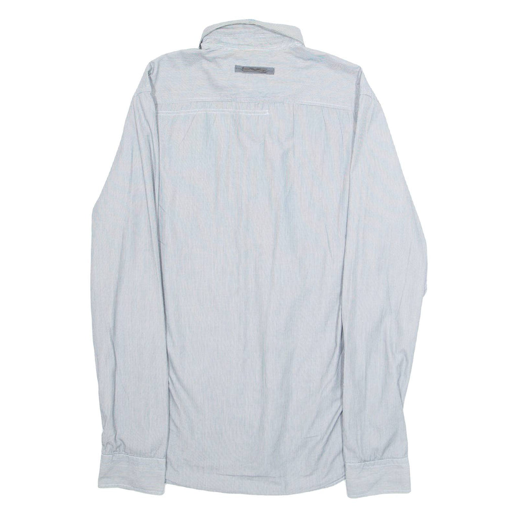 PME LEGEND Mens Shirt Grey Pinstripe Long Sleeve L