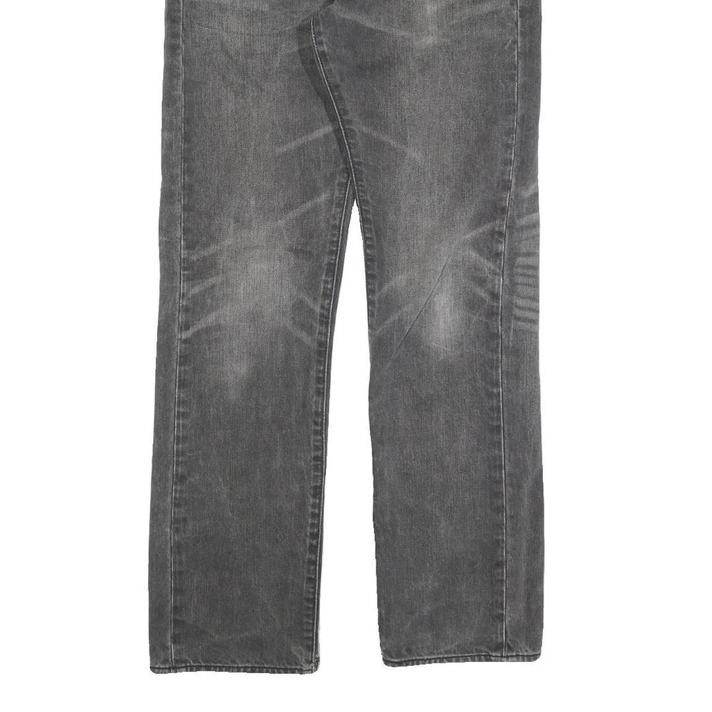 LEVI'S 505 Mens Jeans Grey Regular Straight Denim Medium W29 L32 Classic Fit