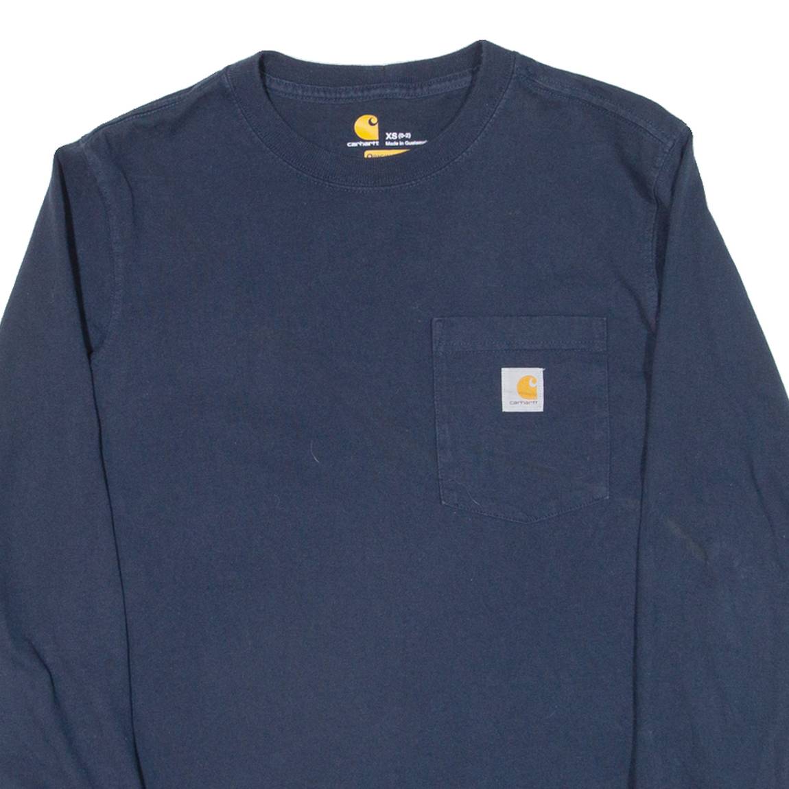 CARHARTT Womens T-Shirt Blue Long Sleeve XS