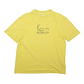 KANI Mens Yellow Cotton Graphic T-Shirt XS Short Sleeve Crew Neck Casual