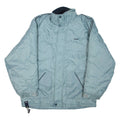 REEBOK Mens Puffer Jacket Blue Nylon L