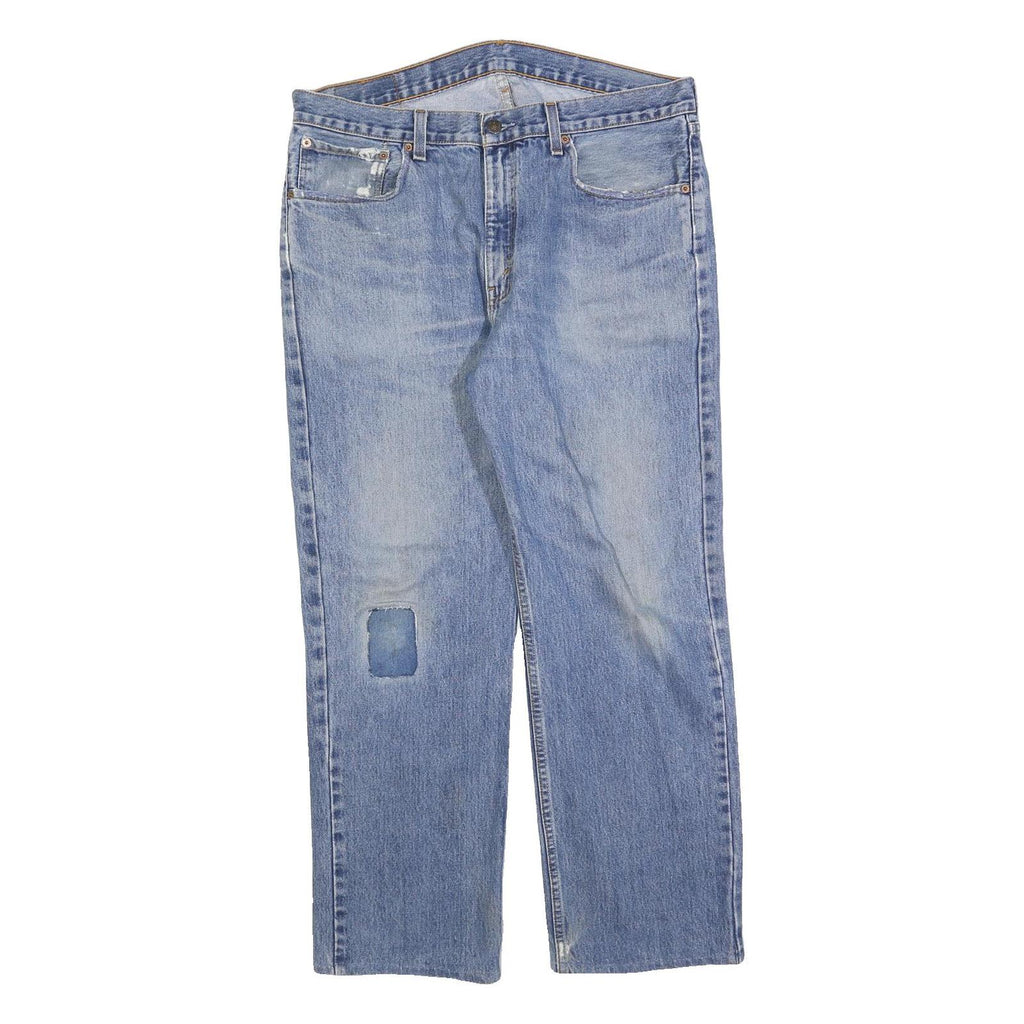 LEVI'S 751 Mens Jeans Blue Relaxed Straight Denim Light W36 L30 Classic Zip