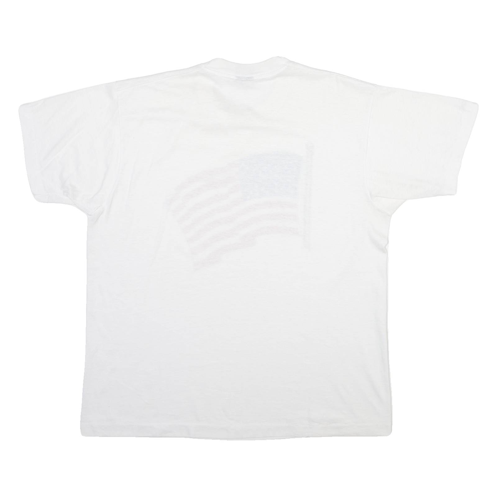 BEST Flag Mens T-Shirt White USA XL