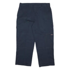 DICKIES Mens Cotton Blend Navy Relaxed Straight Trousers W36 L29 Workwear