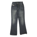 DIESEL Womens Regular Fit Wide-Leg Denim Dark Jeans W24 L28 Stylish Cotton Blend