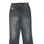 DIESEL Womens Regular Fit Wide-Leg Denim Dark Jeans W24 L28 Stylish Cotton Blend