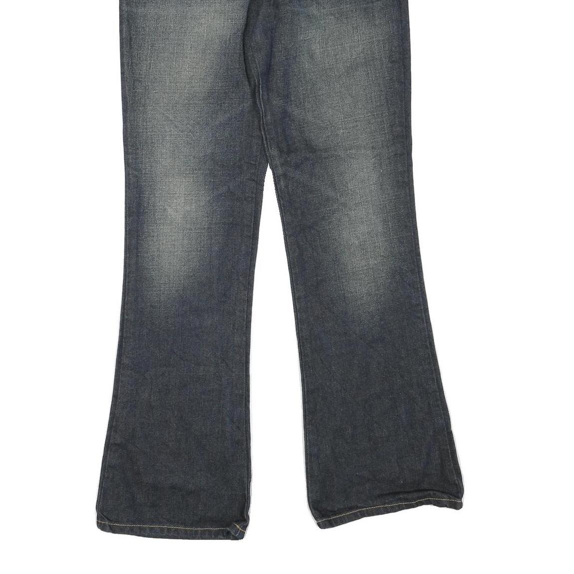 DIESEL Womens Regular Fit Wide-Leg Denim Dark Jeans W24 L28 Stylish Cotton Blend