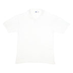 FILA Mens White Short Sleeve Plain Polo Shirt L Casual Cotton Comfort